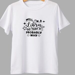 Astrological sign libra Graphic Tee - Fluent Sarcasm